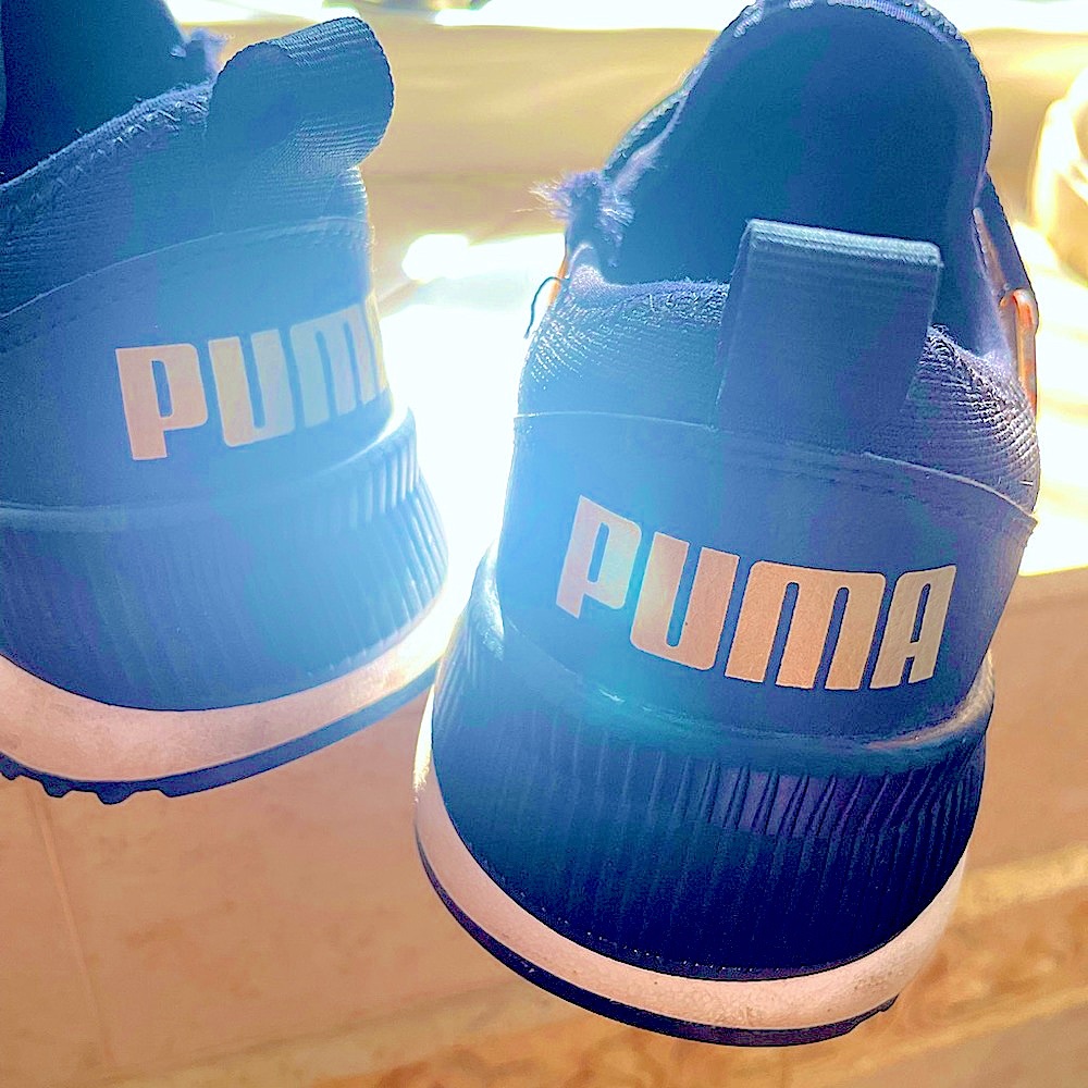 Brand New Puma, Womens Size 8.5 running shoes w/ cheetah print accent on outside